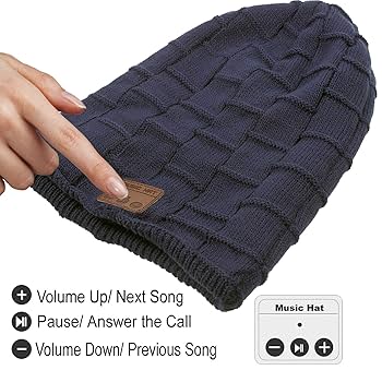 帽子 sound sports beanie navy Amazon.com: Wireless Music Hat Beanie for Men Women Wireless